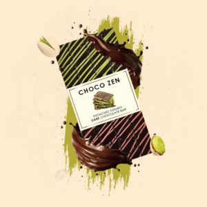 Pistachio Kunafa Dark Chocolate -100g