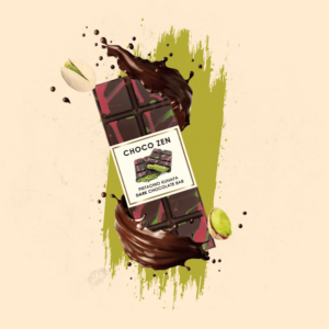 Pistachio Kunafa Dark Chocolate -65g