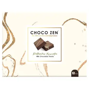 Premium Pistachio Kunafa Milk Chocolate Treats 12pcs