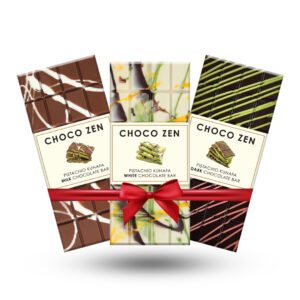 Premium Pistachio Kunafa Bundle Flavors (Milk Chocolate, Dark Chocolate, White Chocolate/ 100g)